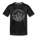 Oklahoma Toddler T-Shirt - State Design Oklahoma Toddler Tee - charcoal gray