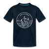 Oklahoma Toddler T-Shirt - State Design Oklahoma Toddler Tee - deep navy