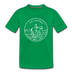 Oklahoma Toddler T-Shirt - State Design Oklahoma Toddler Tee - kelly green