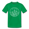 Oklahoma Toddler T-Shirt - State Design Oklahoma Toddler Tee - kelly green
