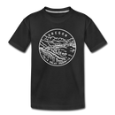 Oregon Toddler T-Shirt - State Design Oregon Toddler Tee - black
