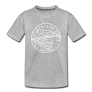 Oregon Toddler T-Shirt - State Design Oregon Toddler Tee - heather gray