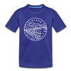 Oregon Toddler T-Shirt - State Design Oregon Toddler Tee - royal blue