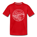 Oregon Toddler T-Shirt - State Design Oregon Toddler Tee - red