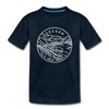Oregon Toddler T-Shirt - State Design Oregon Toddler Tee - deep navy