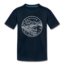 Oregon Toddler T-Shirt - State Design Oregon Toddler Tee - deep navy