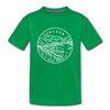 Oregon Toddler T-Shirt - State Design Oregon Toddler Tee - kelly green