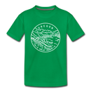 Oregon Toddler T-Shirt - State Design Oregon Toddler Tee - kelly green