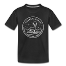 Pennsylvania Toddler T-Shirt - State Design Pennsylvania Toddler Tee - black