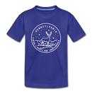 Pennsylvania Toddler T-Shirt - State Design Pennsylvania Toddler Tee - royal blue