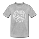 Tennessee Toddler T-Shirt - State Design Tennessee Toddler Tee - heather gray
