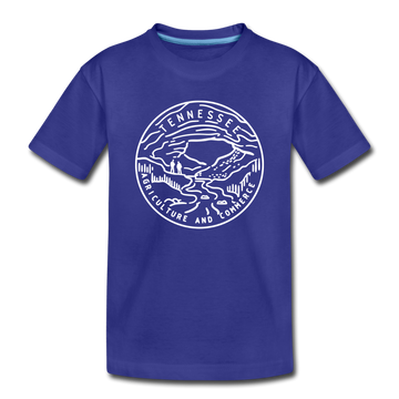 Tennessee Toddler T-Shirt - State Design Tennessee Toddler Tee - royal blue