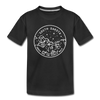 South Dakota Toddler T-Shirt - State Design South Dakota Toddler Tee - black
