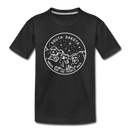 South Dakota Toddler T-Shirt - State Design South Dakota Toddler Tee - black
