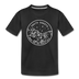 South Dakota Toddler T-Shirt - State Design South Dakota Toddler Tee - black