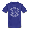 South Dakota Toddler T-Shirt - State Design South Dakota Toddler Tee - royal blue