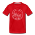 South Dakota Toddler T-Shirt - State Design South Dakota Toddler Tee - red