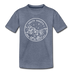 South Dakota Toddler T-Shirt - State Design South Dakota Toddler Tee - heather blue