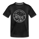 South Dakota Toddler T-Shirt - State Design South Dakota Toddler Tee - charcoal gray