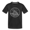 Utah Toddler T-Shirt - State Design Utah Toddler Tee - black