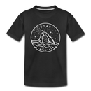 Utah Toddler T-Shirt - State Design Utah Toddler Tee - black