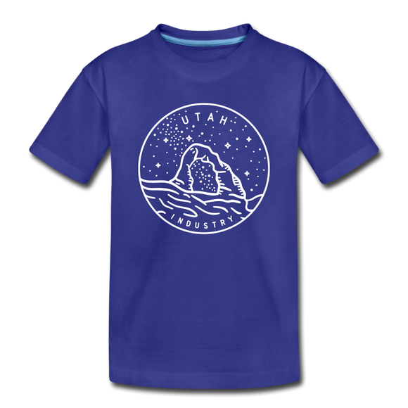 Utah Toddler T-Shirt - State Design Utah Toddler Tee - royal blue