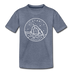 Utah Toddler T-Shirt - State Design Utah Toddler Tee - heather blue