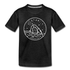 Utah Toddler T-Shirt - State Design Utah Toddler Tee - charcoal gray