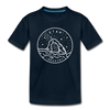 Utah Toddler T-Shirt - State Design Utah Toddler Tee - deep navy