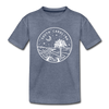 South Carolina Toddler T-Shirt - State Design South Carolina Toddler Tee - heather blue