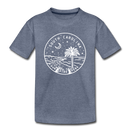 South Carolina Toddler T-Shirt - State Design South Carolina Toddler Tee - heather blue