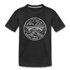 West Virginia Toddler T-Shirt - State Design West Virginia Toddler Tee - black