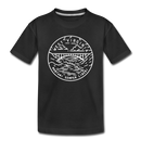 West Virginia Toddler T-Shirt - State Design West Virginia Toddler Tee - black