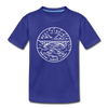 West Virginia Toddler T-Shirt - State Design West Virginia Toddler Tee - royal blue