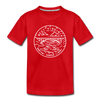 West Virginia Toddler T-Shirt - State Design West Virginia Toddler Tee - red