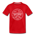 West Virginia Toddler T-Shirt - State Design West Virginia Toddler Tee - red