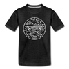 West Virginia Toddler T-Shirt - State Design West Virginia Toddler Tee - charcoal gray