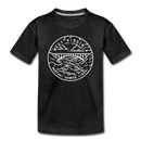 West Virginia Toddler T-Shirt - State Design West Virginia Toddler Tee - charcoal gray