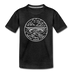 West Virginia Toddler T-Shirt - State Design West Virginia Toddler Tee - charcoal gray