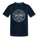 West Virginia Toddler T-Shirt - State Design West Virginia Toddler Tee - deep navy