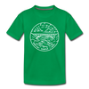 West Virginia Toddler T-Shirt - State Design West Virginia Toddler Tee - kelly green