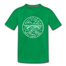West Virginia Toddler T-Shirt - State Design West Virginia Toddler Tee - kelly green
