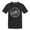 Wisconsin Toddler T-Shirt - State Design Wisconsin Toddler Tee - black