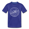 Wisconsin Toddler T-Shirt - State Design Wisconsin Toddler Tee - royal blue