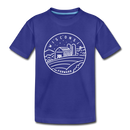Wisconsin Toddler T-Shirt - State Design Wisconsin Toddler Tee - royal blue