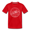Wisconsin Toddler T-Shirt - State Design Wisconsin Toddler Tee - red