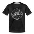 Wisconsin Toddler T-Shirt - State Design Wisconsin Toddler Tee - charcoal gray