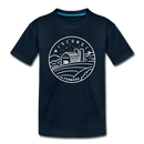 Wisconsin Toddler T-Shirt - State Design Wisconsin Toddler Tee - deep navy