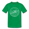 Wisconsin Toddler T-Shirt - State Design Wisconsin Toddler Tee - kelly green