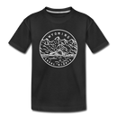 Wyoming Toddler T-Shirt - State Design Wyoming Toddler Tee - black